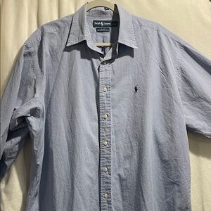 Ralph Lauren Light Blue Striped Men's Shirt